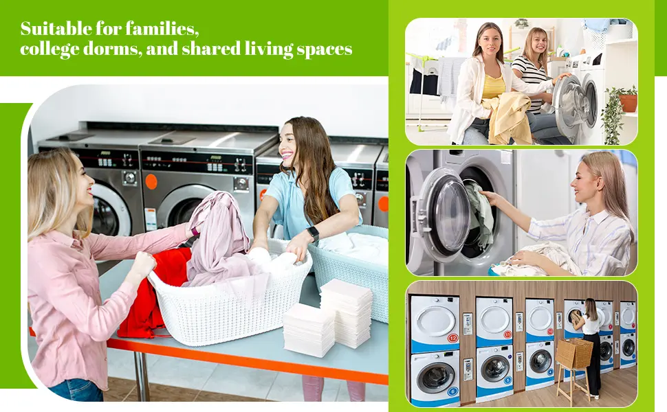 Loopeer 600 Sheets Laundry Detergent Sheets Bulk Laundry Sheets No Leak Laundry Soap Sheets Anti Sensitive Liquidless Laundry Supplies Strips Washing Sheets for Home Dorm (Fresh) - product information 7