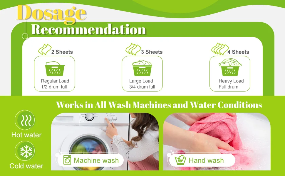 Loopeer 600 Sheets Laundry Detergent Sheets Bulk Laundry Sheets No Leak Laundry Soap Sheets Anti Sensitive Liquidless Laundry Supplies Strips Washing Sheets for Home Dorm (Fresh) - product information 8