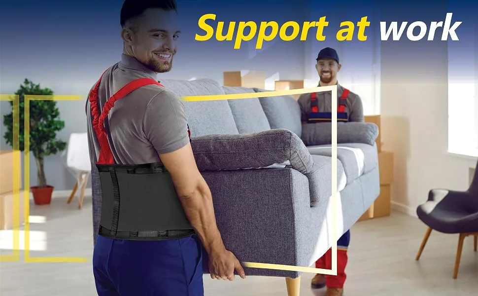 URIEL Back Brace for Lower Back Pain for Women and Men Sciatica Work Back Brace Compression Back Braces Back Brace for Working Out Lumbar Back Support Belt Lumbar Belt Lumbar Support Back Wrap Medium - lumbar back belt