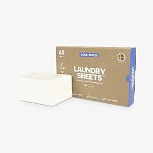 up to 120 Loads - Made in Sweden - 60 Sheets - the Original - Laundry Detergent Sheets - Fragrance Free - no Plastic - Eco-Friendly - Laundry sheets from Sweden