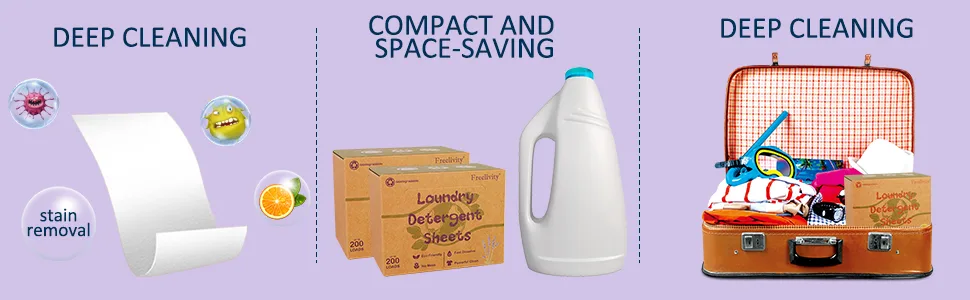 Laundry Detergent Sheets 240 Sheets Lavender - Eco-Friendly Plastic-Free Hypoallergenic LiquidLess Clothes Washing Detergent Sheets for Save Space Travel Camping - laundry supplies