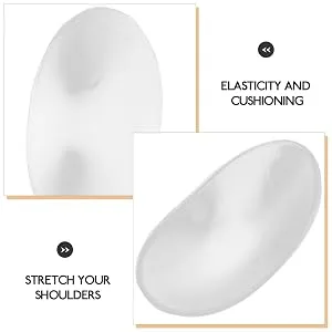 Silicone Shoulder Pads Soft Reusable Shoulder Push-Up Pads Adhesive Silicone Shoulder Pads Anti Slip Enhancer Shoulder Pads for Women - product information 5