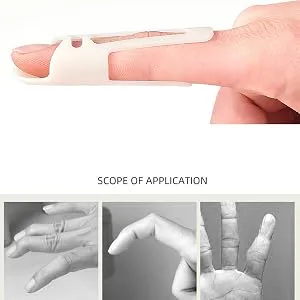 ALisasin Finger Straightener Splint Joint Support Brace Knuckle Recovery Rehabilitation Exercise Finger Joints Training Orthosis Finger Support Protector(5 sets) - Finger Support Splint Adjustable Trigger