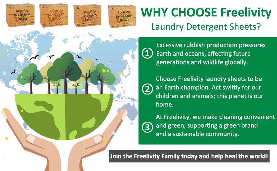 Laundry Detergent Sheets 200 Sheets Fresh Linen Scent - Eco-Friendly Hypoallergenic Plastic-Free LiquidLess Clothes Washing Detergent Supplies for Save Space Travel Camping - green travel washing powder