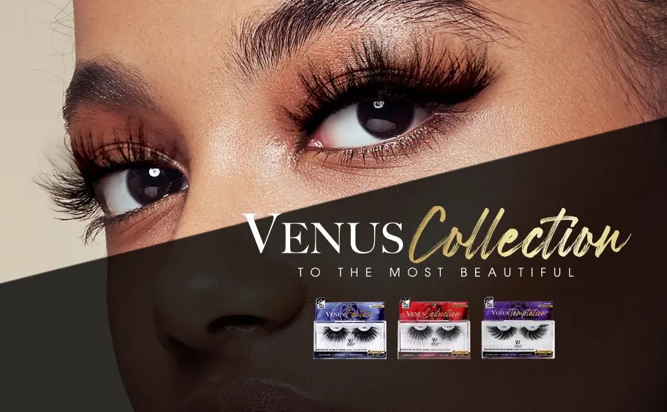 CATTITUDE 3D LASHES Venus Temptation | 25mm wing style | Faux Mink Lashes | 3D flared look | Feathery texture | Cat-eye effect - TEASE - Real Mink, Lightweight, Rich curl, mink lash, fluffiest lash, lashes, faux lashes, EBIN NEW YORK