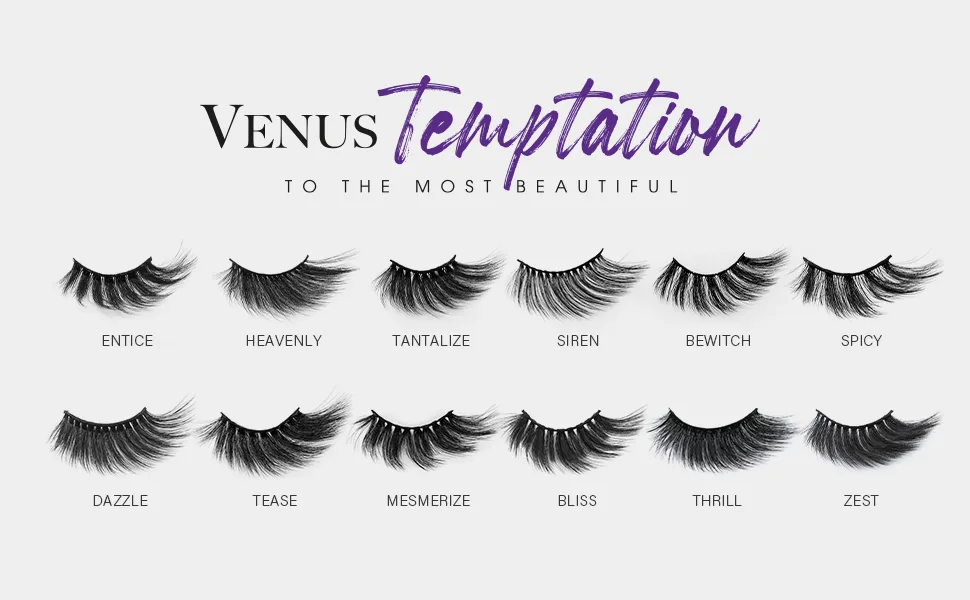 CATTITUDE 3D LASHES Venus Temptation | 25mm wing style | Faux Mink Lashes | 3D flared look | Feathery texture | Cat-eye effect - TEASE - Real Mink, Lightweight, Rich curl, mink lash, fluffiest lash, lashes, faux lashes, EBIN NEW YORK