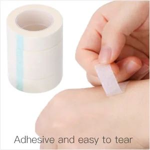 EBOOT 6 Rolls Eyelash Tape White Paper Fabric Eyelash Tape for Eyelash Extension Supply - product information 2