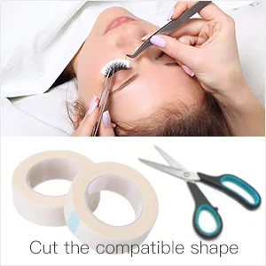 EBOOT 6 Rolls Eyelash Tape White Paper Fabric Eyelash Tape for Eyelash Extension Supply - product information 4