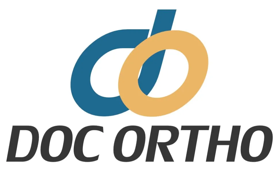 Doc Ortho Compression Ankle Brace Sleeve with Malleolus Pads Breathable Pull-On Support Single Unit Large Black - Doc Ortho Logo