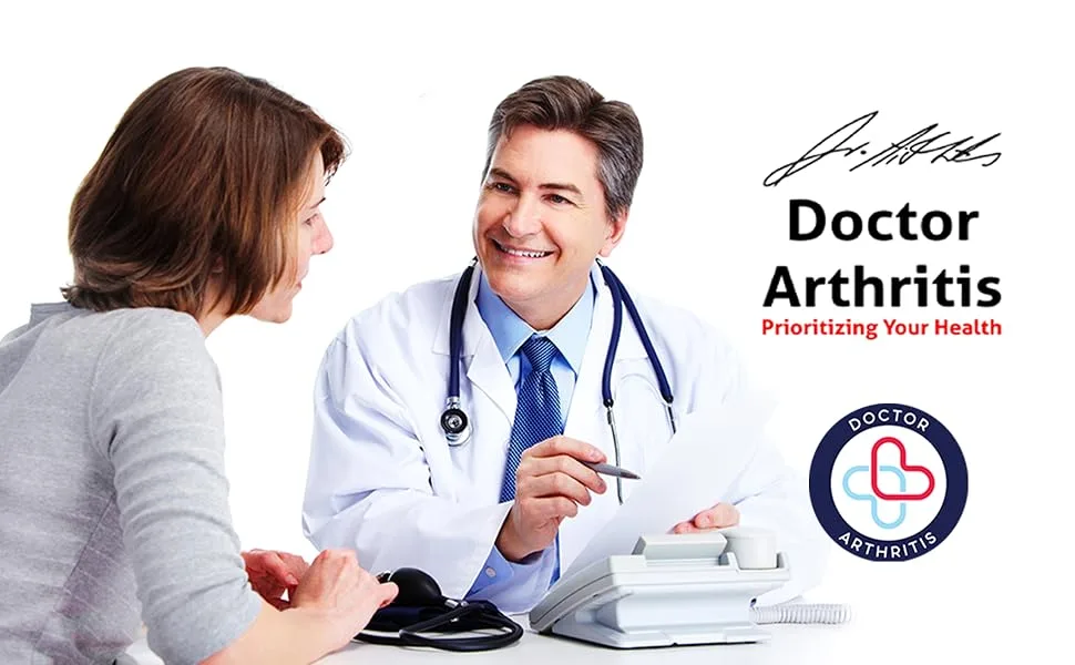 Doctor Developed Ergonomic Wrist Rest for Mouse & Keyboard and Perfect for Good Wrist Health Posture & Joint Conditions by Dr Arthritis - Blue - Wrist Rest