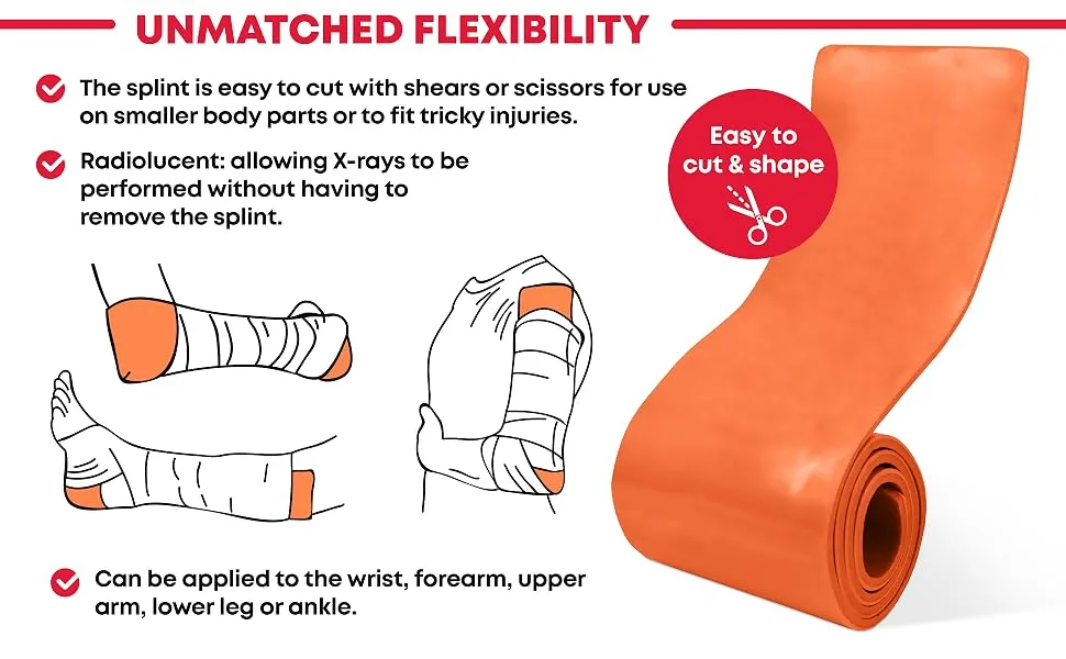 Ever Ready First Aid Universal Aluminum Splint 36 Inch Rolled 5 Ounce 1 - Maximum Flexibility