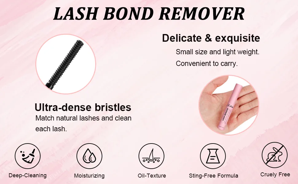 Cluster Eyelash Extension Kit Extra Large Capacity Set DIY Individual Lash Extension at Home Lash Remove - Lash Bond Remove