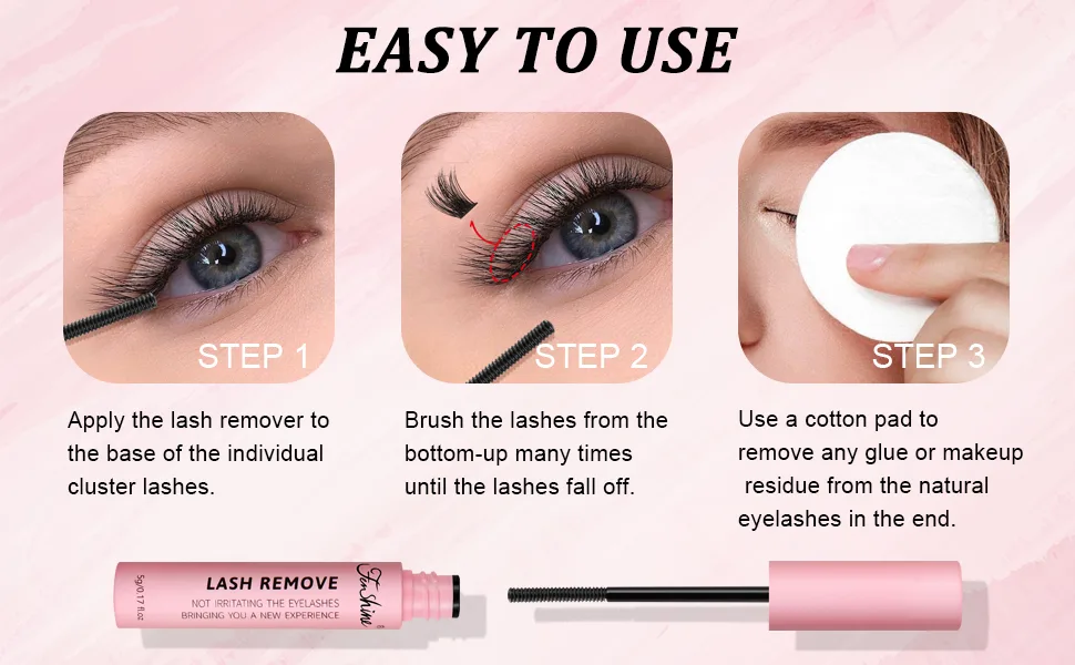 Cluster Eyelash Extension Kit Extra Large Capacity Set DIY Individual Lash Extension at Home Lash Remove - Lash Remove