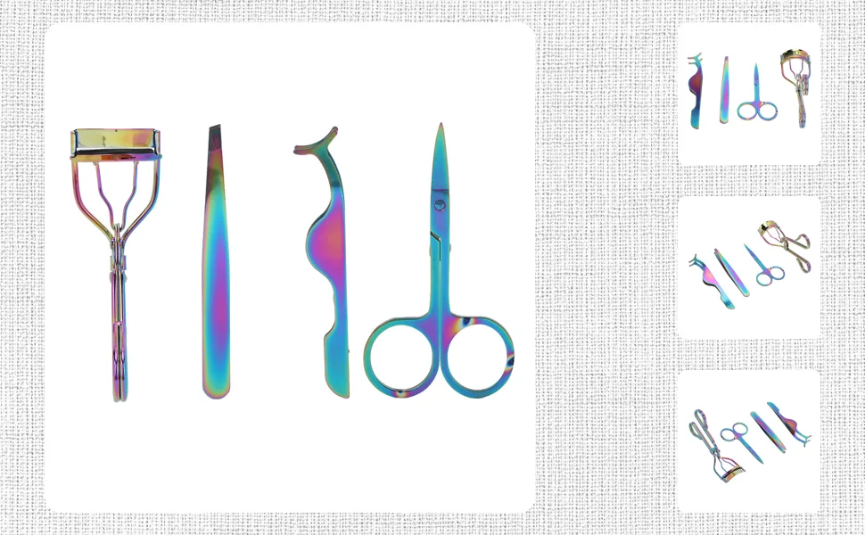 Eyelash Curler Set Humanized Design Colorful Eyelash Curling Tools Lash Curler Set Makeup Tools - 1410220043211-1