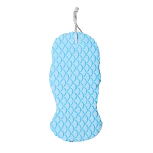 Exfoliating Bath Sponge Soft Bath Sponge Brush Dead Skin Remover Reusable Shower Sponge for Adult (Blue) - 10350093-2