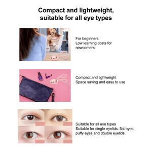 Heated Eyelash Curlers Rechargeable 2 Temperature Modes Handheld Heated lash Curler with Silicone Pad Time Saving Heated Eyelash Curler Long Lasting Eyelash Tool Quick Curling - 1417220023111-2