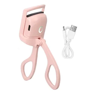 Heated Eyelash Curlers Rechargeable 2 Temperature Modes Handheld Heated lash Curler with Silicone Pad Time Saving Heated Eyelash Curler Long Lasting Eyelash Tool Quick Curling - product information 2