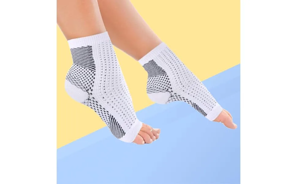 2 Pairs Ankle Support Socks Heel Support Sleeve Socks Tabi Ankle Sock Fascia Plantar Ankle Sock Stockings Calcetose Elastic - product information 1