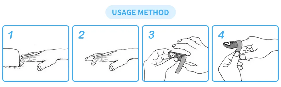 6 Pieces Finger Splint Mallet Finger Support Finger Splint Brace Plastic Protector for Adjustable Finger Immobilizer for Basketball Finger Joint Protection 6 Sizes 6 pieces 6 sizes - Fingers Splint