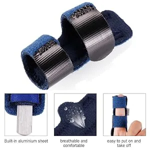 Finger Support Splint Adjustable Trigger Finger Thumb Splint Hand Finger Brace Tape for Straighten Curved Finger Brace Finger Stabilize - pinky finger splint