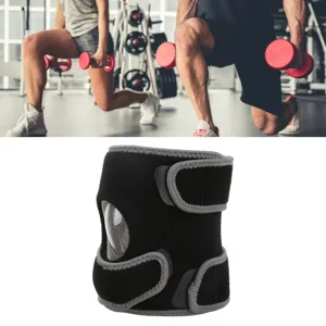 Patella Knee Straps Adjustable Sweat Absorbent Patellar Tendon Support Brace for Running Soccer Hiking - 2719220033811-3