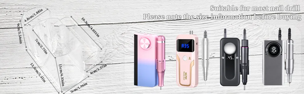 BQAN Nail Drill Holder Box Professional Organizers And Storage For Nail Tech Nail Drill Stand Display Storage Nail Desk Organizer for Nail Lovers - Nail Drill Holder