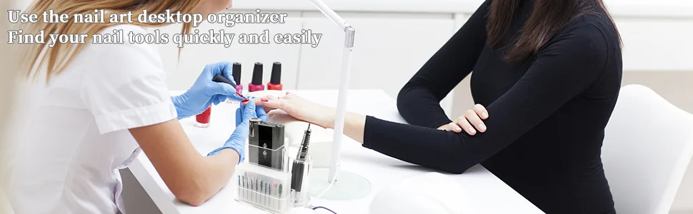 BQAN Nail Drill Holder Box Professional Organizers And Storage For Nail Tech Nail Drill Stand Display Storage Nail Desk Organizer for Nail Lovers - Nail Drill Holder