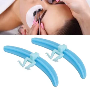 Reusable Eyelash Separator Tool with Silicone Base for Lash Extension Lash Extension Separator Tool for Professional Beauty Salon Use Silicone Lash Separator (Blue) - 1417240006512-2