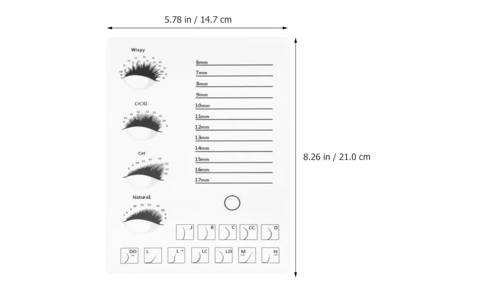 1pc Eyelash Display Board Lashes Tool Lash Extension Tools False Eyelash Logo Eyelash Extension Tray False Lashes Eyelash Tools Grafting Eyelash Holder Accessories White Acrylic - product information 4