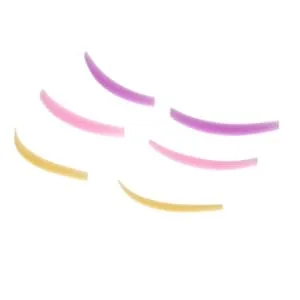 6 Pairs Eyelash Extension Silicone Eyelash Pad Silicone Makeup Tool Silicone Eyelash Gasket Reusable Eyelash Gasket Eyelash Perming Curler Eyelash Grafting Gasket Eyelash Perm Pad - product information 2
