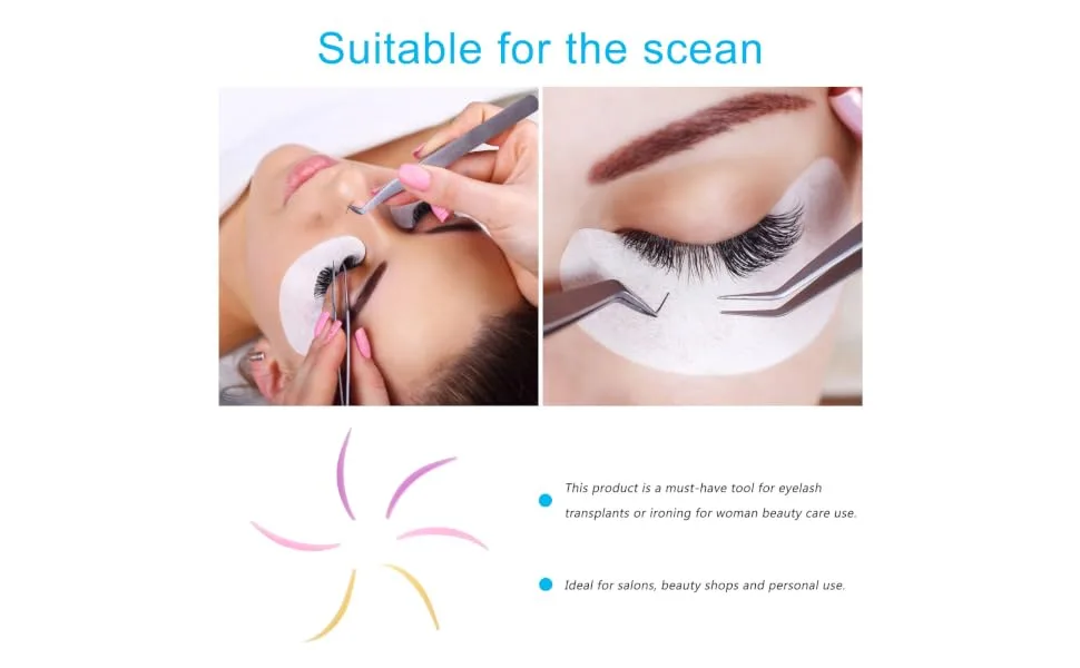 6 Pairs Eyelash Extension Silicone Eyelash Pad Silicone Makeup Tool Silicone Eyelash Gasket Reusable Eyelash Gasket Eyelash Perming Curler Eyelash Grafting Gasket Eyelash Perm Pad - product information 6
