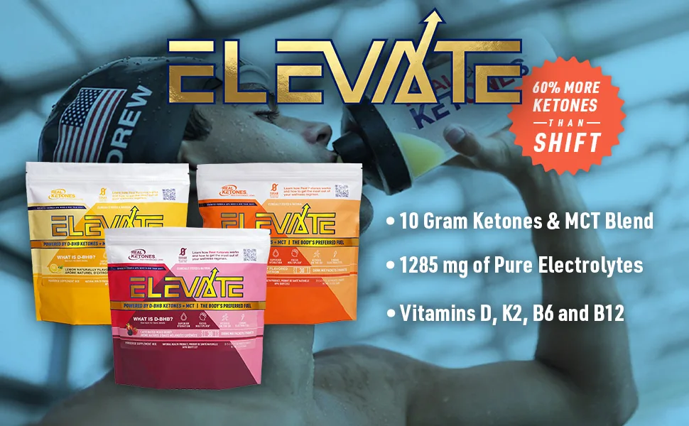 Real Ketones Prime D - Exogenous Keto D BHB + MCT + Electrolytes Drink Mix Supplement Powder, 60 Packets, Orange Blast, for Rapid Ketosis (60 Servings) - Elevate D-BHB Ketones with MCT, Electrolytes and vitamins