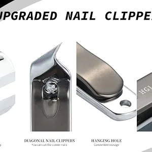 Nail Clipper Set Premium Stainless Steel Fingernail and Toenail Clipper Cutters Sharp Effortless Nail Clippers Set for Men & Women black - Instructions