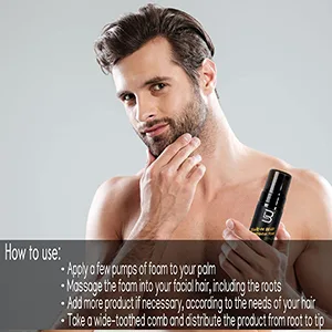 L3 Level 3 Leave-In Beard Conditioner Foam - Beard Hydrator - Soften and Moisturizes Facial Hair - beard growth, beard wash, beard balm, beard, beard shampoo, beard conditioner for men