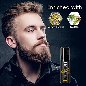 L3 Level 3 Leave-In Beard Conditioner Foam - Beard Hydrator - Soften and Moisturizes Facial Hair - beard growth, beard wash, beard balm, beard, beard shampoo, beard conditioner for men