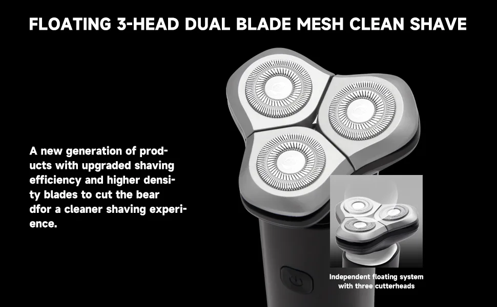 Mens Electric Razors for Shaving Face (Upgraded 3.0) Rechargeable Waterproof Wet/Dry Use - clippers for men