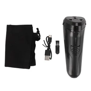 JTLB Electric Beard Trimmer 3 Floating Heads Rechargeable Cutting Cordless Beard Clipper for Men (Black) - product information 2