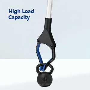 Reacher Grabber Tool, 32" Foldable Grabber Reacher, Rotating Jaw - Mobility Aid Reaching Assist Tool, Trash Picker Upper Grabber, Long Arm Extender for Elderly (Blue) - product information 4