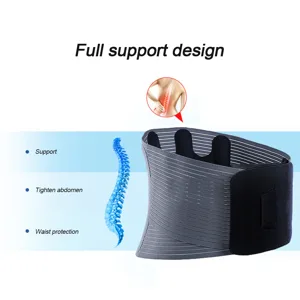 Summer Unisex Lumbar Spine Support Belt Protector Pain Relief Waist Brace Waistband (XL) - product information 6