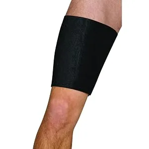 Blue Jay Universal Thigh Wrap| Neoprene Thigh Wrap for Hamstrings and Quadriceps | Physicians Orthopedic Care Light Weight | Universal Size Upto 27 inch (Black) - BJ215280UN RGB