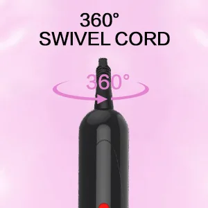 DAN Technology Small Ceramic Curling Wand with Adjustable Temperature for Tight Curls on Short & Long Hair (3/8 Inch 10MM) 3/8 Inch 10MM Pink - Ceramic Curling Iron