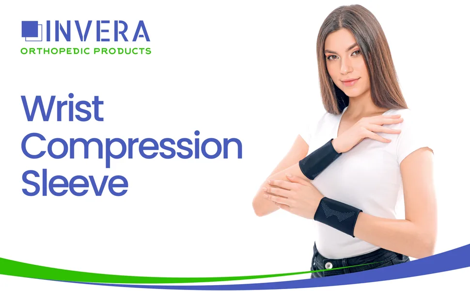 invera Wrist Compression Sleeve Unisex Wrist Band Support Sleeve Wrist Protector Compression Brace (Medium 1 Unit) Medium 1.0 - wrist compression sleeve