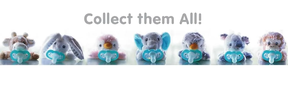 RaZbaby RaZbuddy JollyPop Pacifier Holder with Removable Baby Pacifier, Puppy - Collection