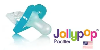 RaZbaby RaZbuddy JollyPop Pacifier Holder w/Removable Baby Pacifier - 0m+ - BPA Free - (Sloth) Baby Sloth - Jollpop Pacifier