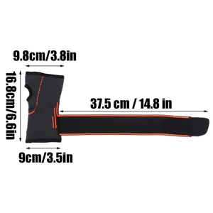 Pwshymi Wrist Brace BlackOrange Durable Suitable for Sports Lovers with a HookLoop Strap - TJ03372-3