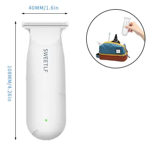 Sweetlf hair clipper (White) - Small, Lightweight and Portable