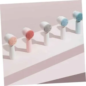 Handheld Brush Bristles Facial Brush Silicone Face Pore Face Cleaning 5.5X12.5cm - product information 4