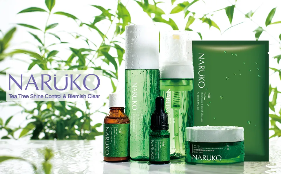 Tea Tree Purifying Essential Oil - Naruko Tea Tree Shine Control & Blemish Clear - Acne Skin - Oily Skin - Pimples