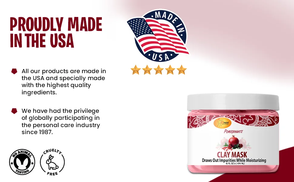 Spa Redi Pedi Clay Mask (Pomegranate 16 oz) - Nourishing Formula