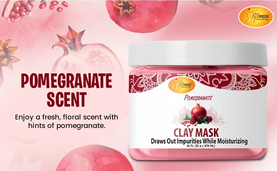 Spa Redi Pedi Clay Mask (Pomegranate 16 oz) - Revitalizes Skin